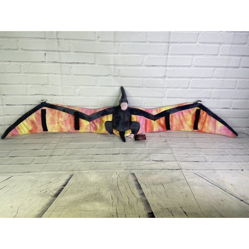 Jurassic Quest Pink Pterodactyl Long Wings Dinosaur Stuffed Animal Plush Toy 45"